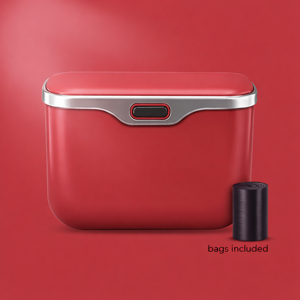 Premium Compact Car Trash Bin – Leakproof & Odor-Sealing