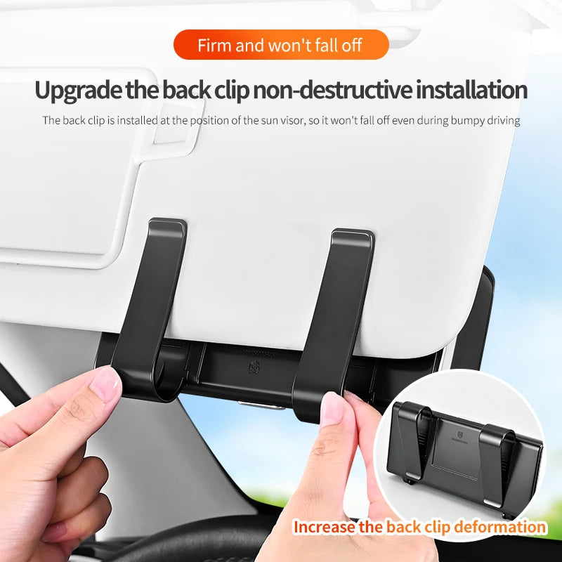 Car Visor Sunglasses Holder – Clip-On Storage Case