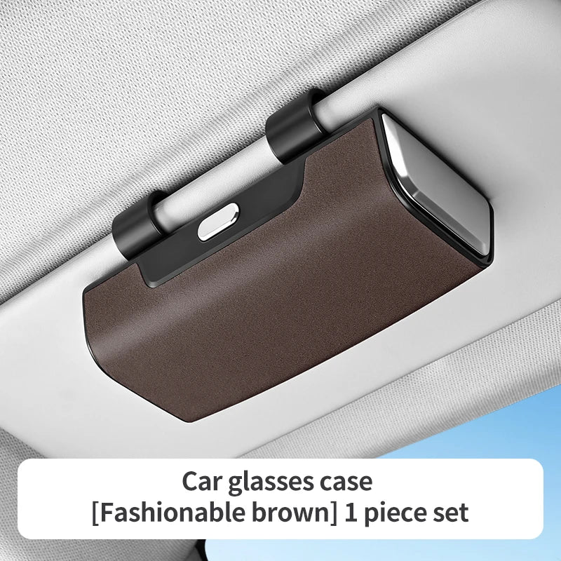 Car Visor Sunglasses Holder – Clip-On Storage Case