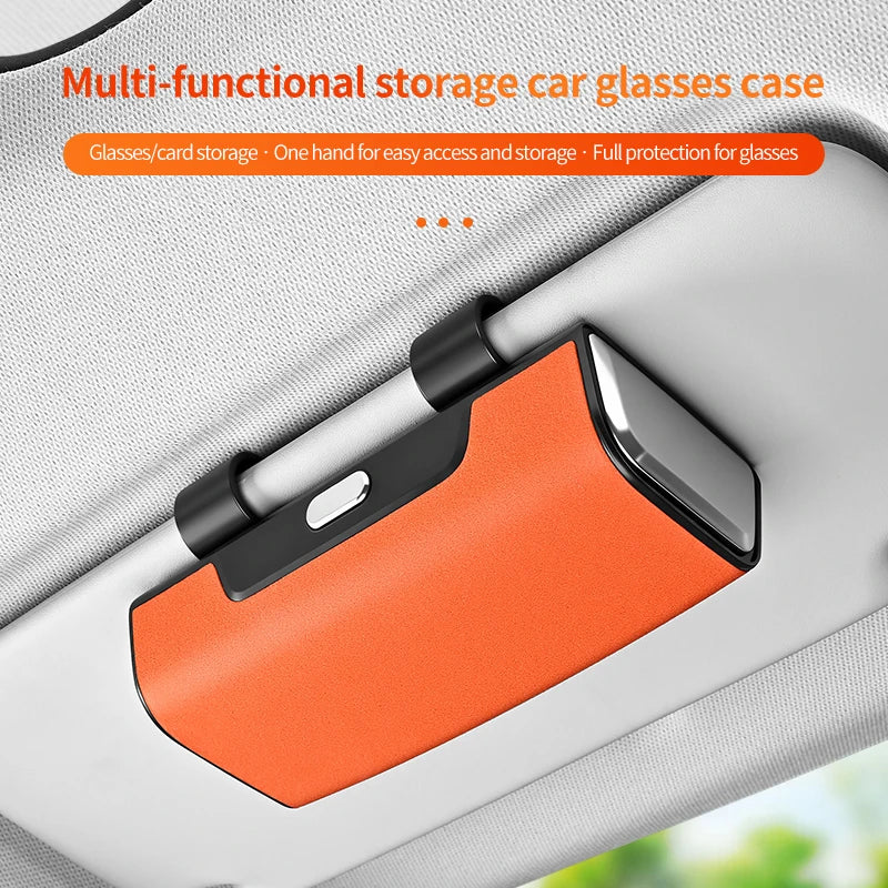 Car Visor Sunglasses Holder – Clip-On Storage Case