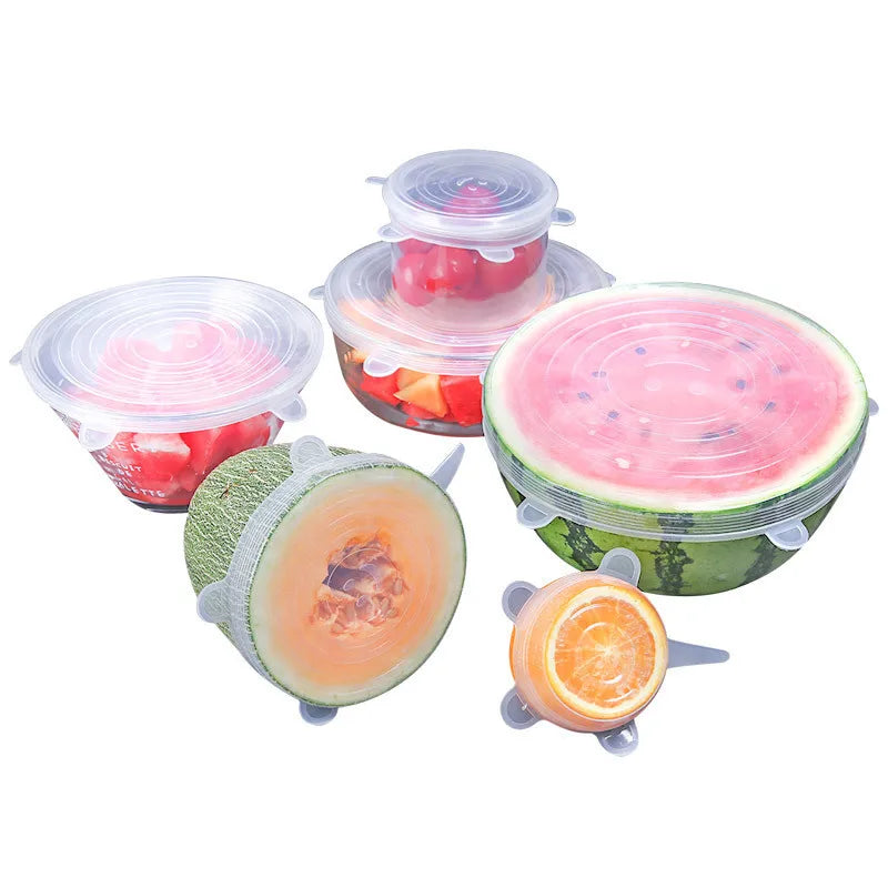 Reusable Silicone Stretch Lids – 12 Pack (Leak-Proof, Food-Safe)