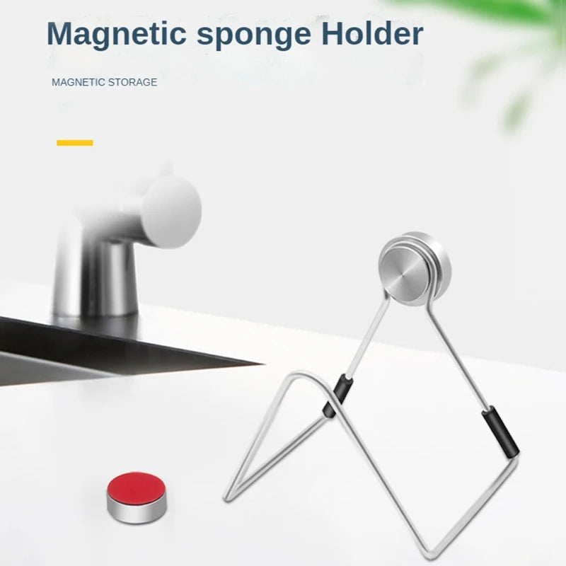 Magnetic Sink Sponge Holder (Stainless Steel)